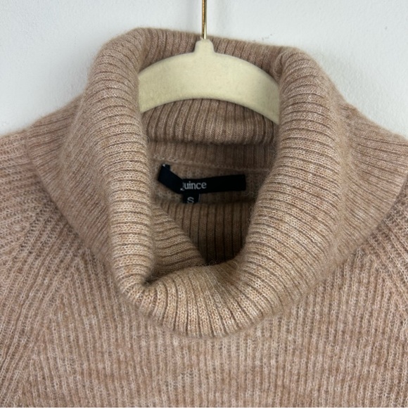 Quince Merino Wool / Baby Alpaca blend turtle neck in camel size: S - Picture 5 of 10